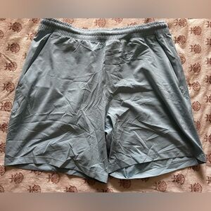 Men's Lululemon 7” Linerless Blue Shorts